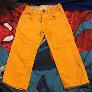 Mustard yellow corduroy pants